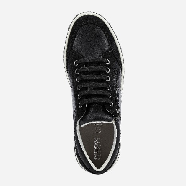 Sneakersy damskie Geox D94FFE08522-C9999 41 26.7 cm Czarne (8054730442656) - obraz 4