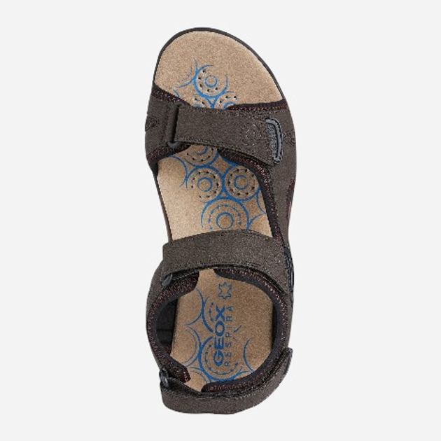Sandały męskie sportowe Geox U25ELA0EK14-C6009 46 30.6 cm Kawowe (8050036561343) - obraz 4
