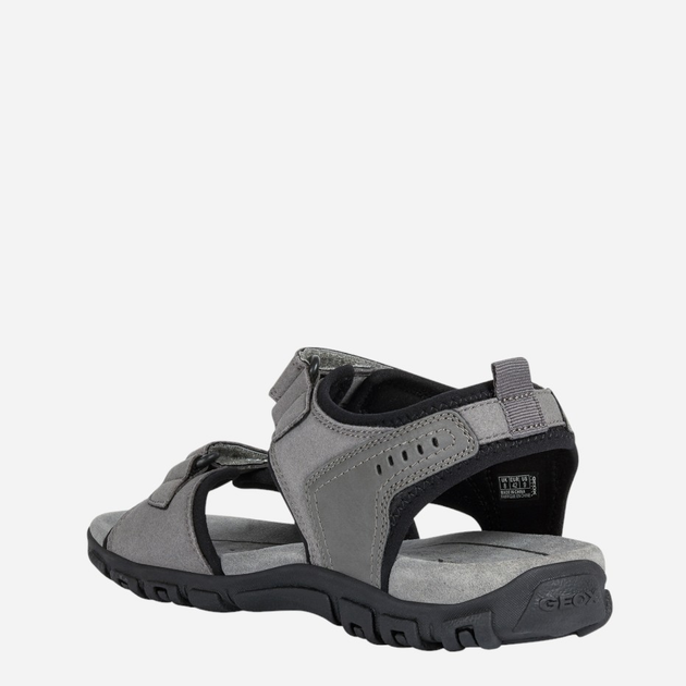 Sandały męskie sportowe Geox U4224A0AU54-C1006 43 28.6 cm Szare (8054730480498) - obraz 3