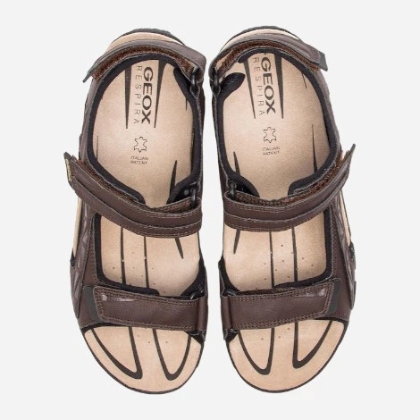 Чоловічі сандалі Geox U9224C000BC-C0013 42 28 см Коричневі (8058279900677) - зображення 4