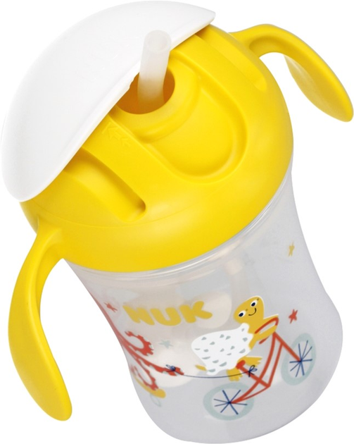 Kubek ze słomką Nuk Motion Cup Żółty 230 ml (4008600442264) - obraz 5