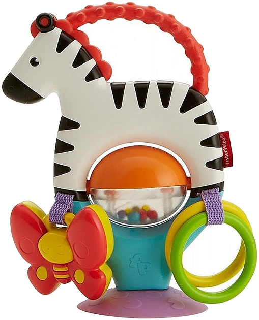 Zabawka z przyssawką Fisher-Price Zebra (FGJ11) - obraz 2