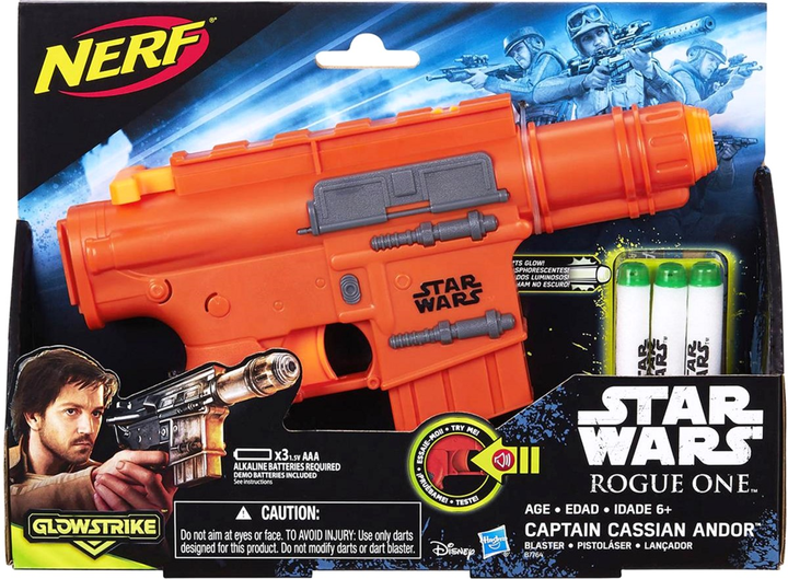 Бластер Hasbro Nerf Star Wars Rogue One Captain Cassian Andor (5010993307494) - зображення 1