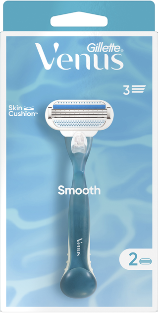 Станок для гоління жіночий (Бритва) Venus Smooth з 2 змінними картриджами (3014260262693) - зображення 2