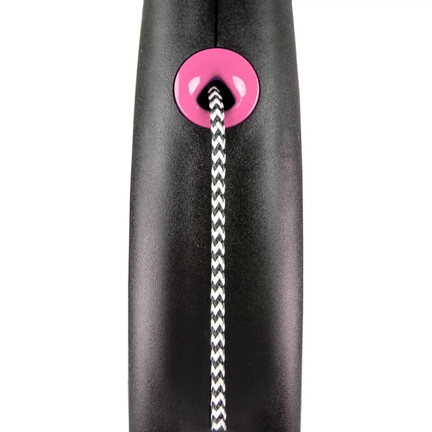 Рулетка Flexi Black Design для собак, трос, розмір XS, 3 м (рожева) (FL 033210) FL 033210 - Фото 2 Рулетка Flexi Black Design для собак, трос, розмір XS, 3 м (рожева) (FL 033210) FL 033210 - изображение 2