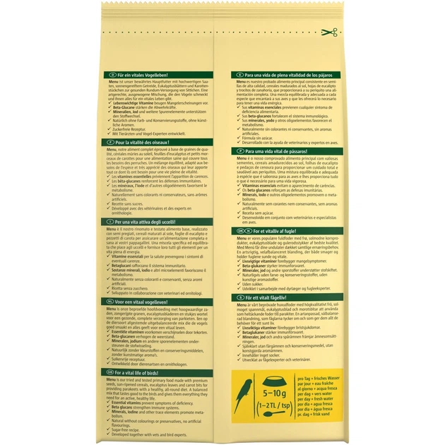 Корм Vitakraft Menu для волнистых попугаев, 1 кг - изображение 3