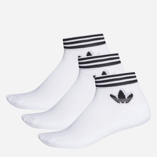 Набір чоловічих шкарпеток коротких бавовняних Adidas TREF ANK SCK HC EE1152 43-46 3 пари Білий (4061619052206) - зображення 1