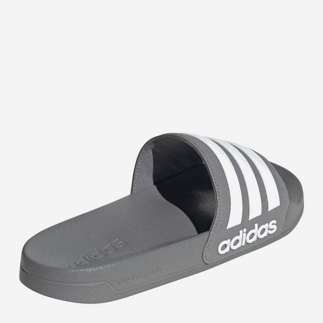 Klapki męskie Adidas Adilette Shower GY1891 47 Szare z białym (4065425148740) - obraz 4