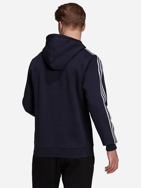 Bluza męska z kapturem Adidas M BL3S FL Hd H14642 XL-T Granatowa (4064054369427) - obraz 2