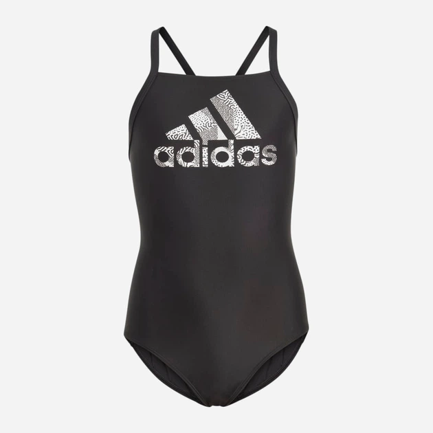 Strój kąpielowy jednoczęściowy młodzieżowy dziewczęcy adidas Big Logo Suit HS2213 140 cm Czarny (4066752817866) - obraz 5