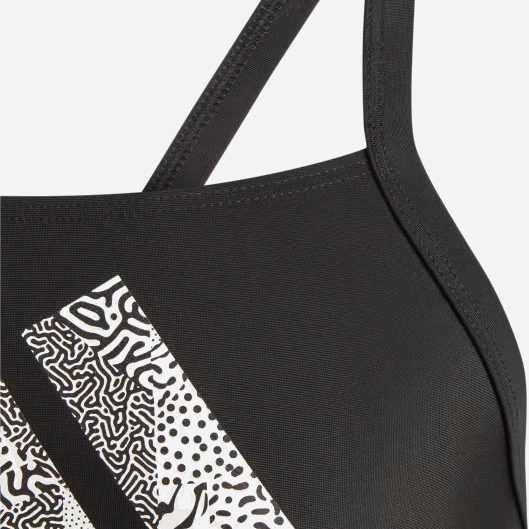 Підлітковий суцільний купальник для дівчинки adidas Big Logo Suit HS2213 152 см Чорний (4066752817811) - зображення 4