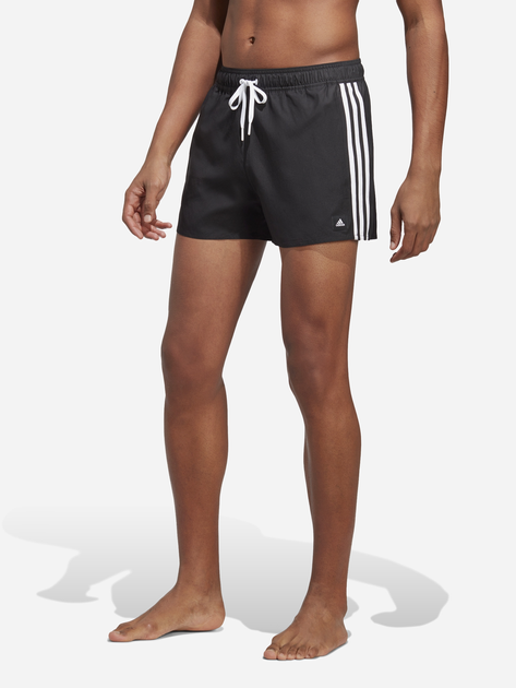 Пляжні шорти чоловічі Adidas 3-Stripes CLX Sportswear HT4367 3XL Чорні (4066752895635) - зображення 1