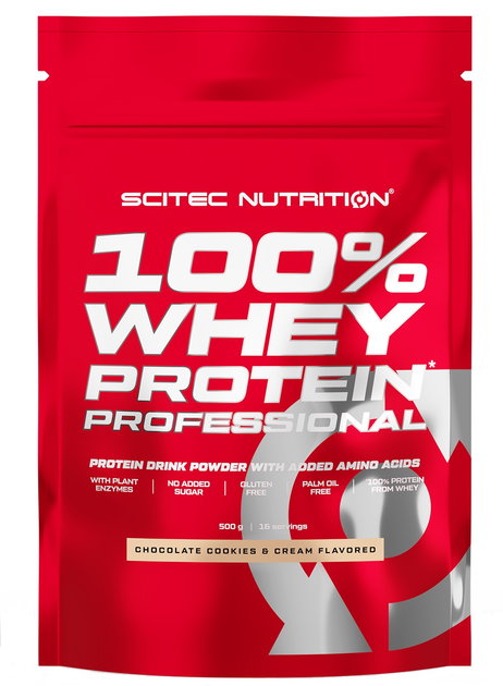 Białko Scitec Nutrition Whey Protein Professional 500g Chocolate cookies and cream (5999100021884) - obraz 1