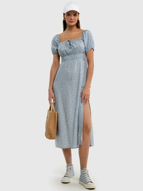 Плаття міді літнє жіноче Big Star Soti L Блакитне (5900714728632) - зображення 1