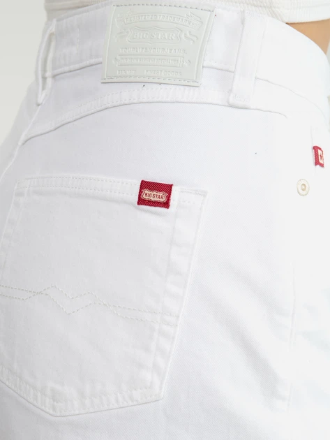 Шорти джинсові жіночі Big Star Authentic Girl W30 Білі (5900714718411) - зображення 6