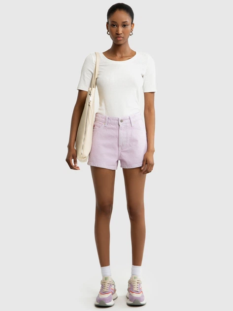 Spodenki damskie jeansowe Big Star Katie W24 Fioletowe (5900714718367) - obraz 5