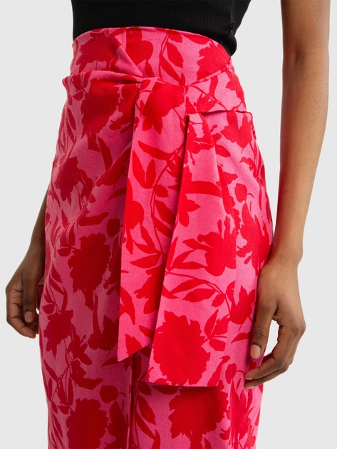 Спідниця міді літня пряма жіноча Big Star Verlia L Рожева (5900714728809) - зображення 6