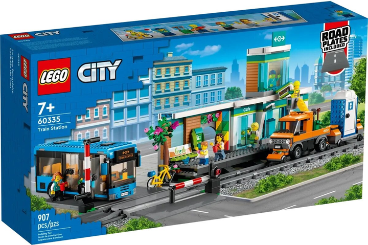 Zestaw klocków Lego City Dworzec kolejowy 907 elementów (60335) - obraz 1