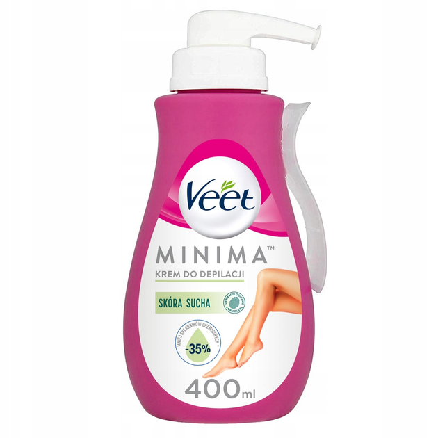 Крем для депіляції для сухої шкіри Veet Minima Silk&Fresh зволожуючий 400 мл (3059944021203) - зображення 1