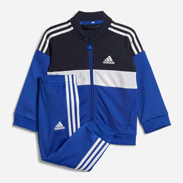 Komplet dresowy (bluza + spodnie) chłopięcy Adidas I Tiberio Tracksuit IB4896 80 cm Niebieski/Czarny (4066762662203) - obraz 1