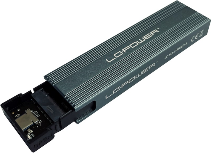 Зовнішня кишеня LC-Power LC-M2-C-MULTI-3 для M.2 SSD USB 3.2 Type-C (4260070129247) - зображення 5