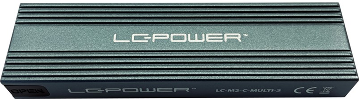 Зовнішня кишеня LC-Power LC-M2-C-MULTI-3 для M.2 SSD USB 3.2 Type-C (4260070129247) - зображення 6