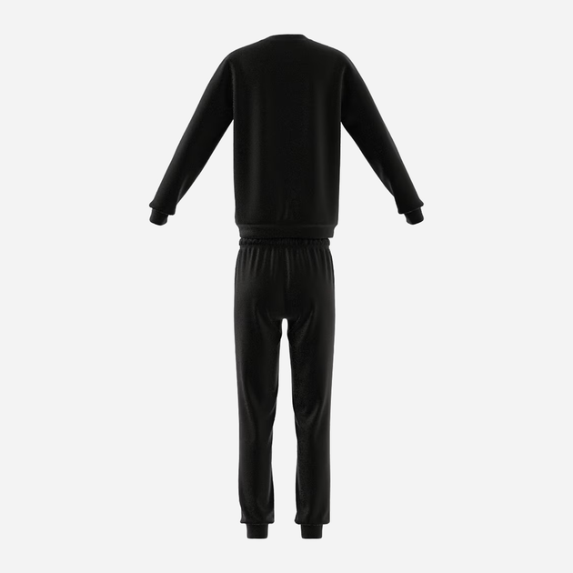 Підлітковий теплий спортивний костюм (світшот + штани) для хлопчика Adidas Junior Fleece Tracksuit IB4095 140 см Чорний (4066762249930) - зображення 2