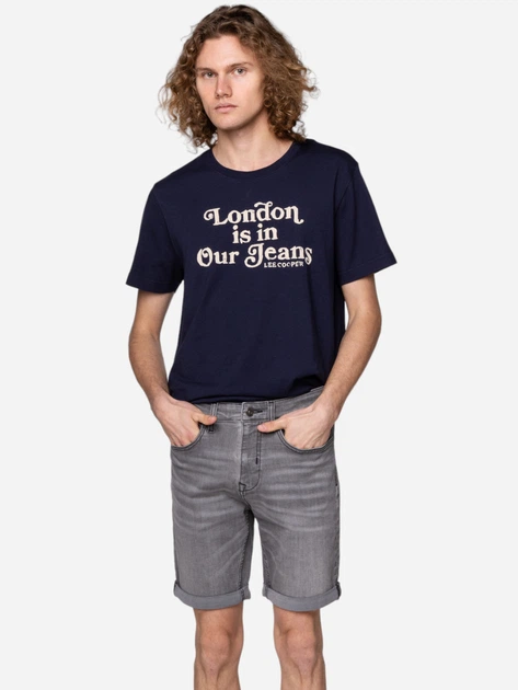 Krótkie spodenki męskie Lee Cooper DUST-8169 XL Szare (5904347386191) - obraz 3