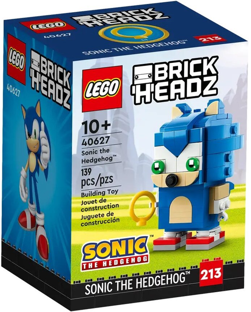 Конструктор Lego BrickHeadz Їжак Сонік 139 деталей (40627) - зображення 1