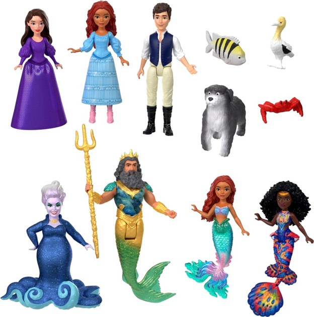 Набір фігурок Mattel Disney Little Mermaid Land & Sea Ariel Ultimate Story 11 шт (0194735137800) - зображення 1