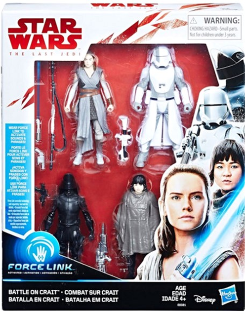 Zestaw figurek Hasbro Star Wars The Last Jedi Force Link Battle 4 szt (5010993452613) - obraz 1