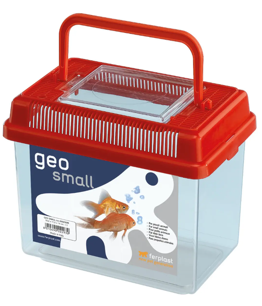 Контейнер для дрібних тварин, риб, черепах та комах Ferplast Geo Small червоний 1 л 18x11x14 см 60020099 - зображення 2