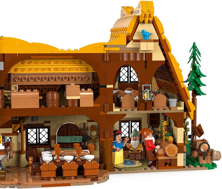 Zestaw klocków LEGO Disney Chatka Królewny Śnieżki i siedmiu krasnoludków 2228 elementów (43242) - obraz 8