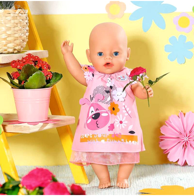 Сукня Zapf Baby Born з цуценям собаки 43 см (4001167833612) - зображення 2