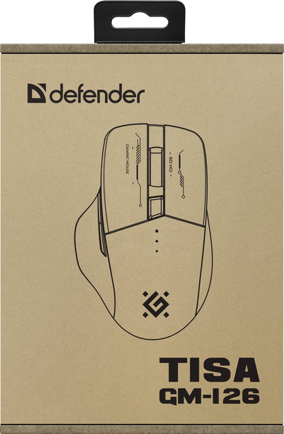 Миша Defender TISA GM-126 Wireless White/Blue (4745090825428) - зображення 7