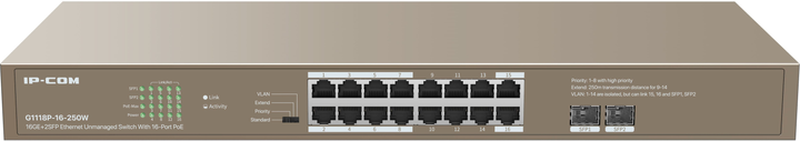 Switch IPCom G1118P-16-250W - obraz 1