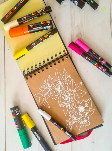 Szkicownik Uni Posca A5 BlackBook 48 arkuszy (3296280047492) - obraz 4