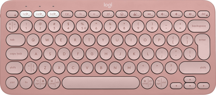 Klawiatura bezprzewodowa Logitech Pebble Keys 2 K380s Bluetooth  Różowa (920-011853) - obraz 1