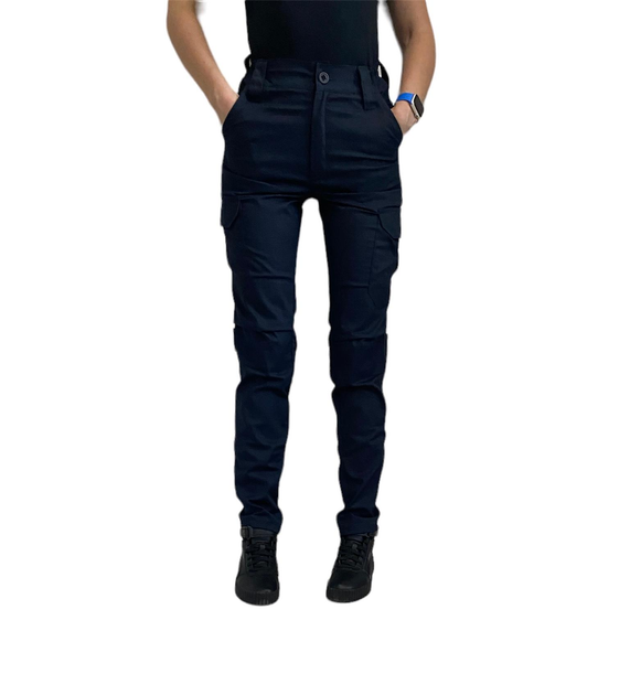 Жіночі тактичні брюки 52 темно-сині - зображення 1