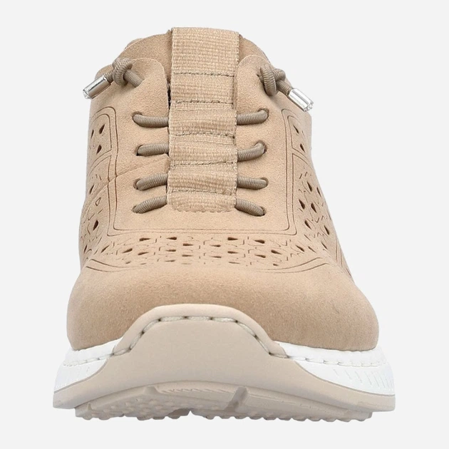 Sneakersy damskie RIEKER rien5556-60 37 Beżowe (4061811352777) - obraz 4
