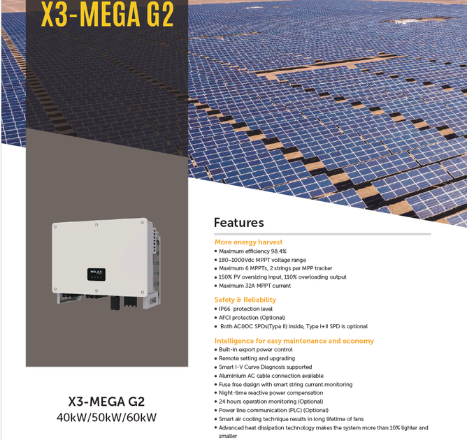 Сетевой инвертор PROSOLAX X3-MGA-50KG2 - изображение 3