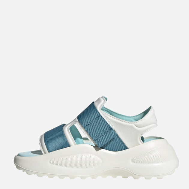 Młodzieżowe sandały sportowe dla dziewczynki Adidas Mehana Sandal Kids ID7912 37 Biały/Turkusowy (4066765026033) - obraz 2