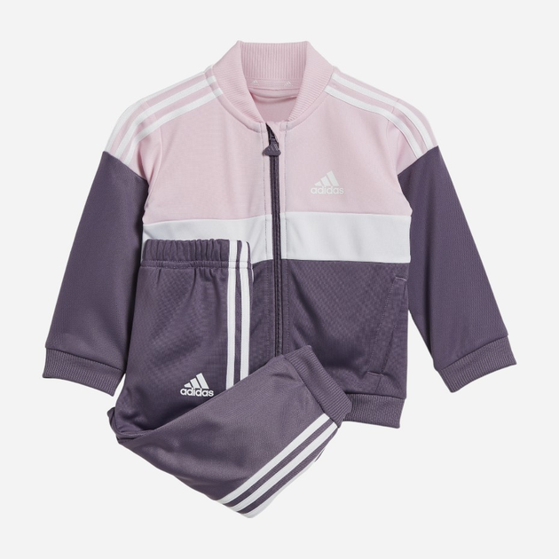 Дитячий спортивний костюм (толстовка + штани) для дівчинки adidas I Tiberio TS IJ6333 74 см Рожевий/Фіолетовий (4066762662210) - зображення 1