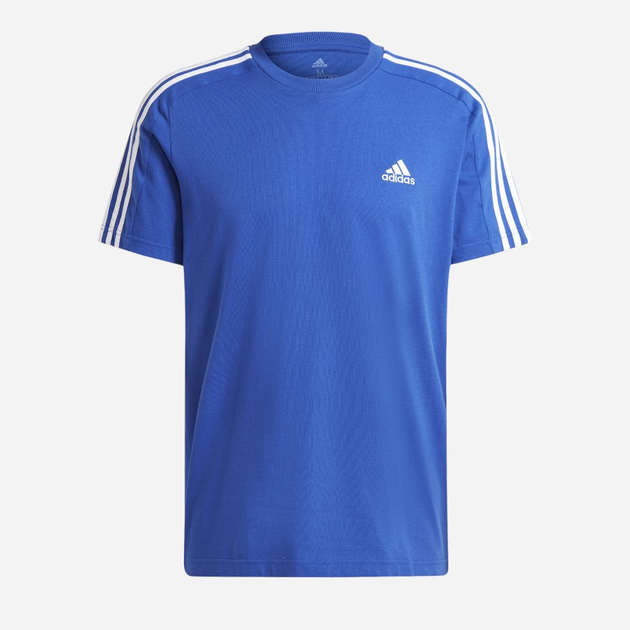 Koszulka bawełniana długa męska Adidas M 3S SJ T IS1338 3XL Niebieska (4066766957619) - obraz 1