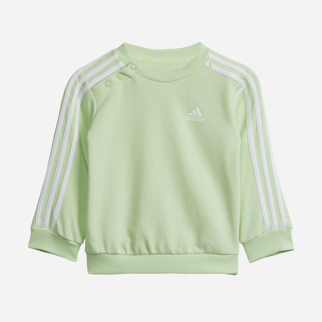 Dres chłopięcy (bluza bez kaptura + spodnie) adidas I 3S JOG IS2506 80 cm Jasnozielony/Granatowy (4067891919251) - obraz 2