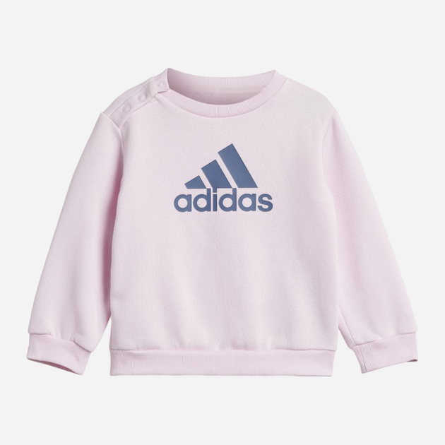 Дитячий спортивний костюм (світшот + штани) для дівчинки adidas I BOS LOGO JOG IS2517 86 см Рожевий/Темно-синій (4067887405911) - зображення 2