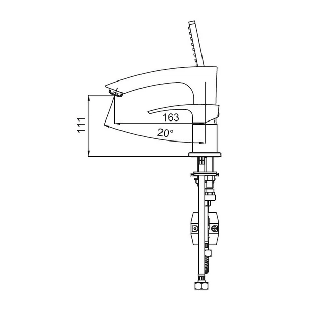 Змішувач на борт ванни Koer KB-43007-05 на 3 отвори (Колір чорний) (KR3453) - зображення 2