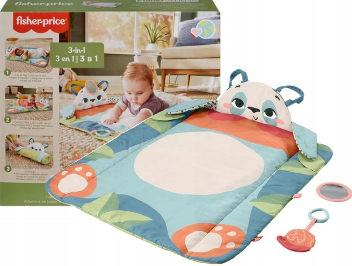 Розвиваючий килимок Fisher-Price Planet Friends Весела Панда 3 в 1 HKD65 (0194735101542) - зображення 1