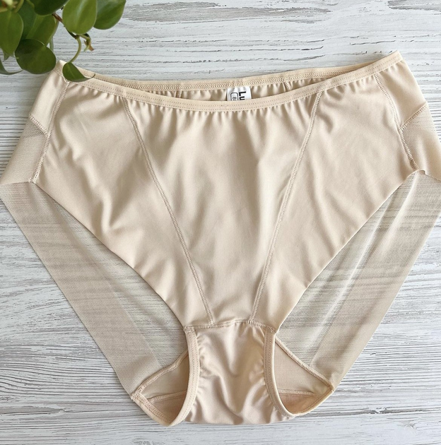 Трусы бесшовные женские LuLoLa 52 - 2XL бежевый, удобные, сетка ...