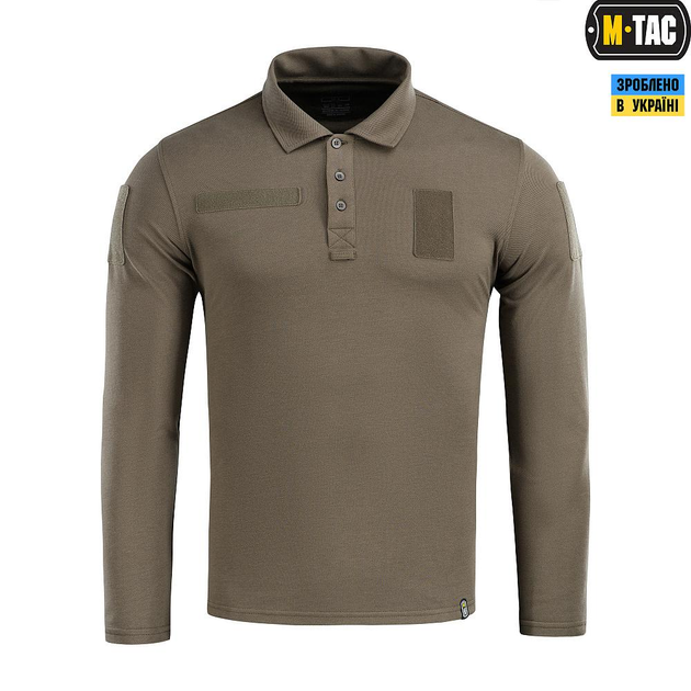 Поло літнє тактичне довгий рукав M-Tac 65/35 Dark Olive Олива 2XL - зображення 2